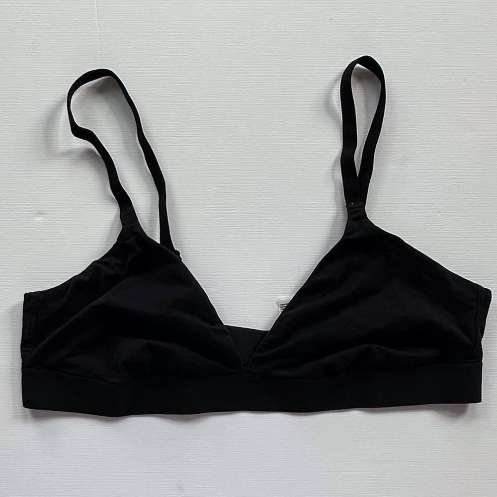 Old Navy wireless black bralette w/ adjustable straps girls teens juniors large